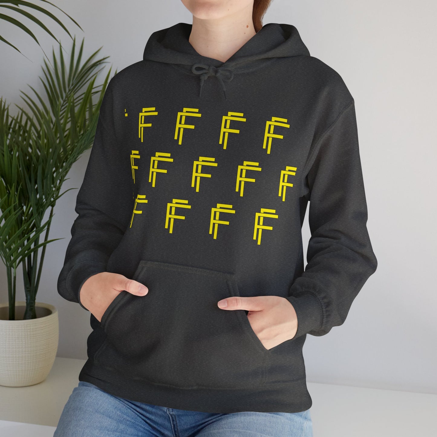 Frenzy 'F' Crazy Unisex Heavy Blend™ Hooded Sweatshirt. - Fitness Frenzy