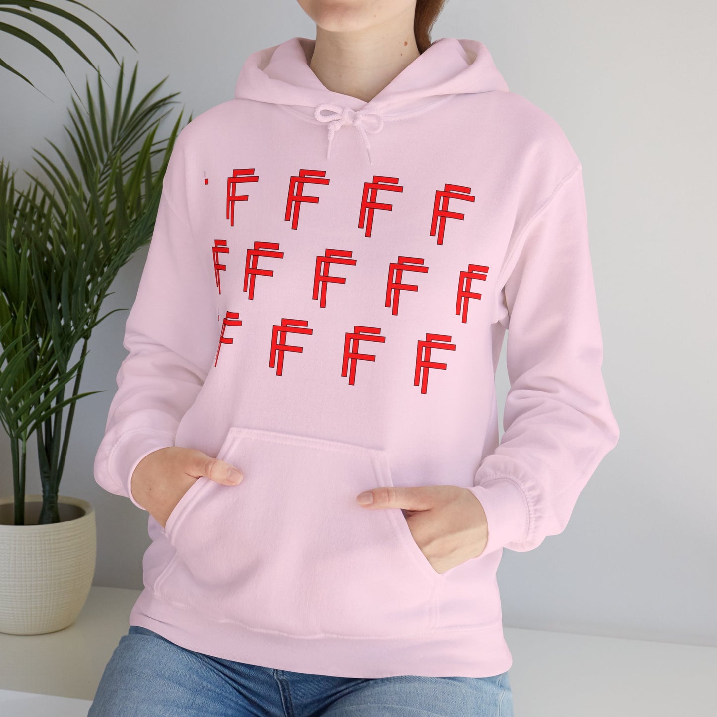 Frenzy Unisex Hoodie - Stylish Heavy Blend Sweatshirt with 'F' Design. - Fitness Frenzy