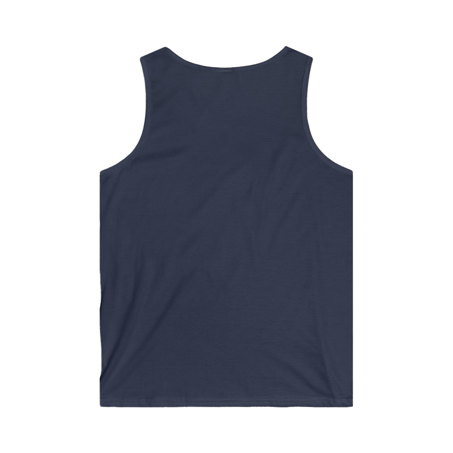 Frenzy - Men's Softstyle Tank Top - Minimalist Black Design with White Logo. - Fitness Frenzy