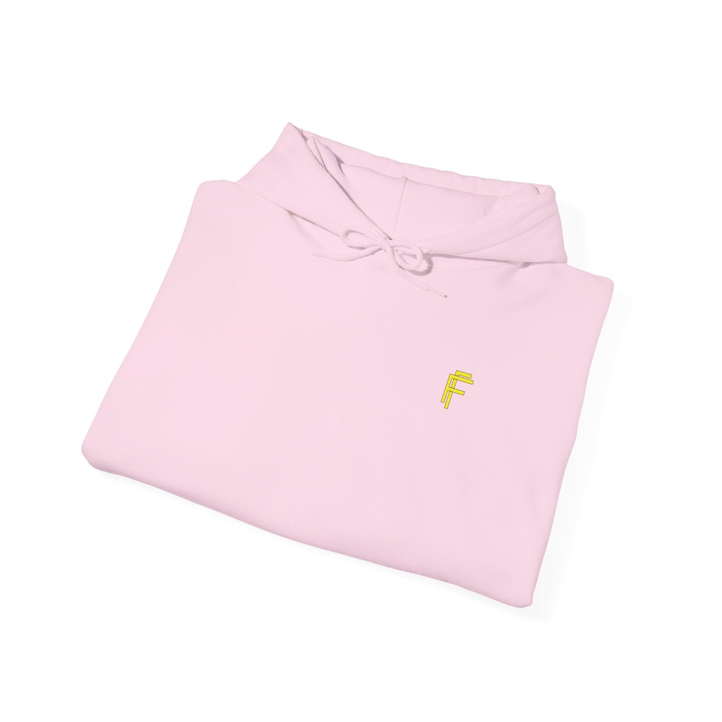 Frenzy Unisex Heavy Blend™ Hoodie with Yellow Logo. - Fitness Frenzy