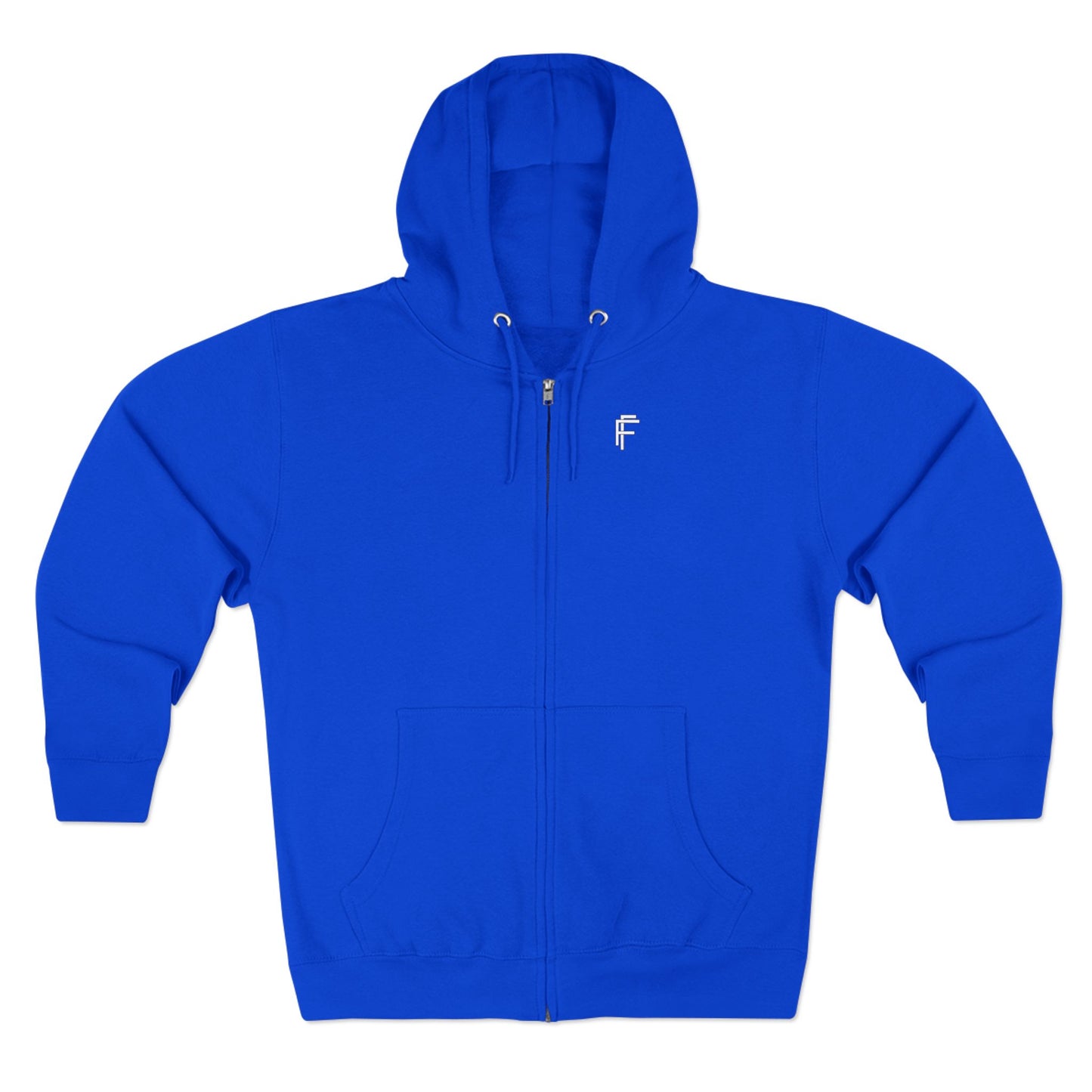 Frenzy - Stylish Unisex Zip Hoodie with White Logo. - Fitness Frenzy