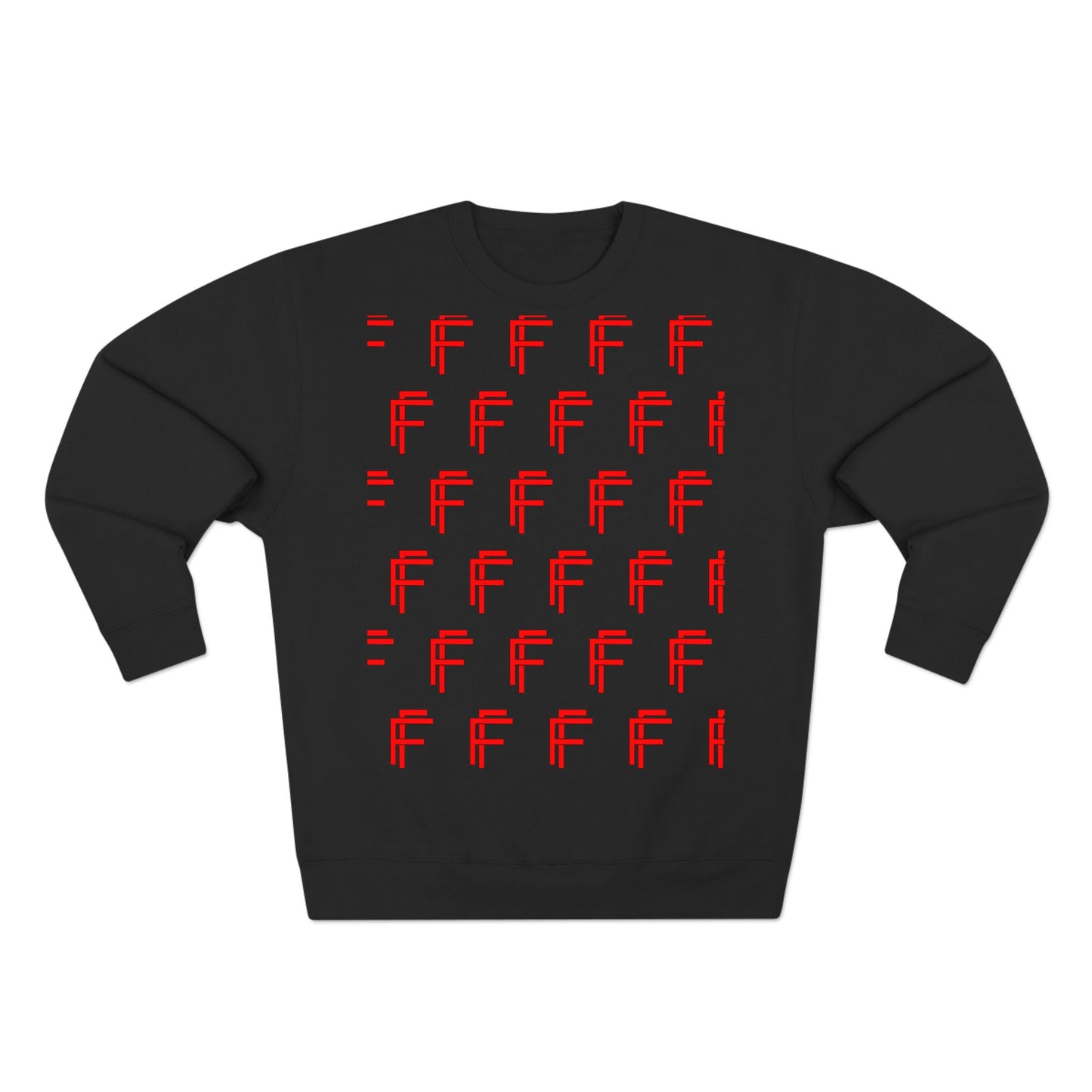 Frenzy - Unisex Crew neck Sweatshirt with Bold Red Design. - Fitness Frenzy