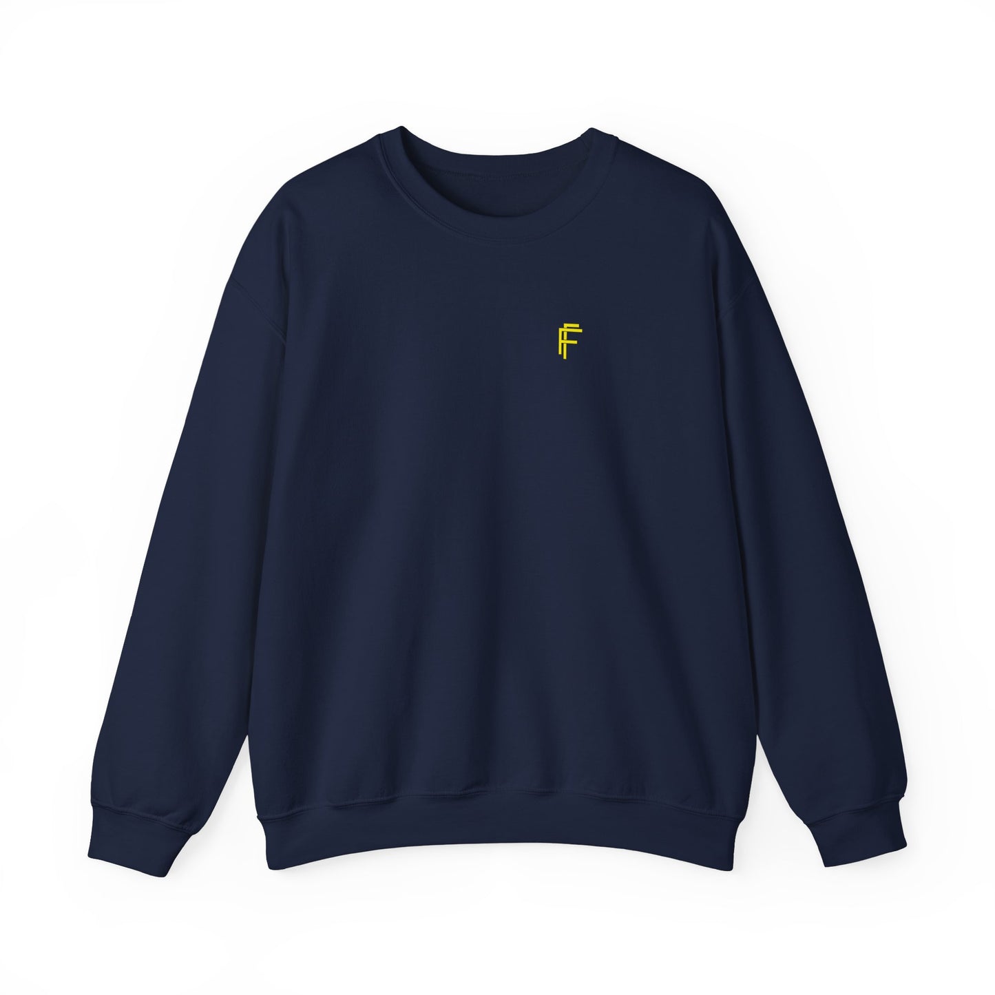 Frenzy - Unisex Crewneck Sweatshirt with Yellow Logo. - Fitness Frenzy