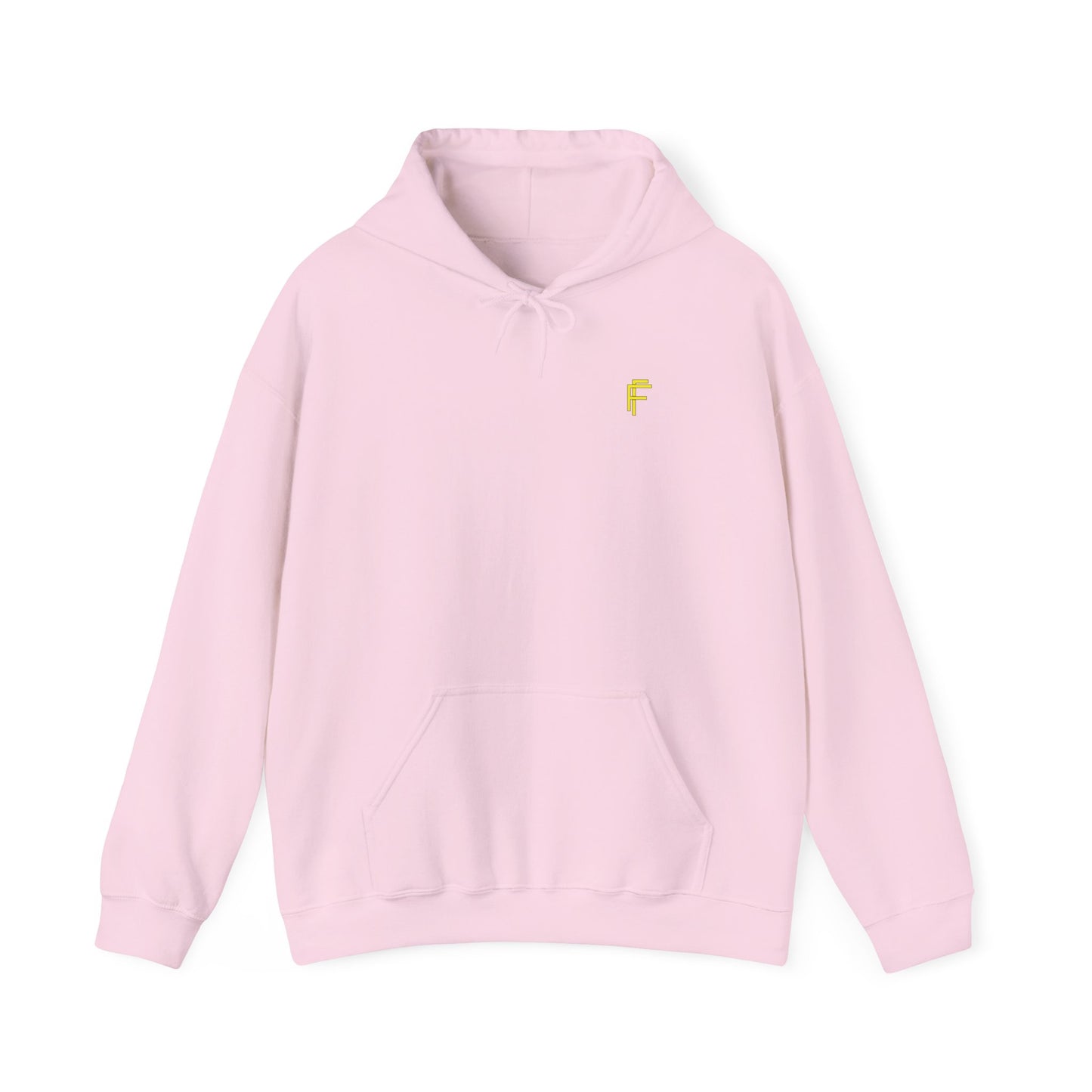 Frenzy Unisex Heavy Blend™ Hoodie with Yellow Logo. - Fitness Frenzy