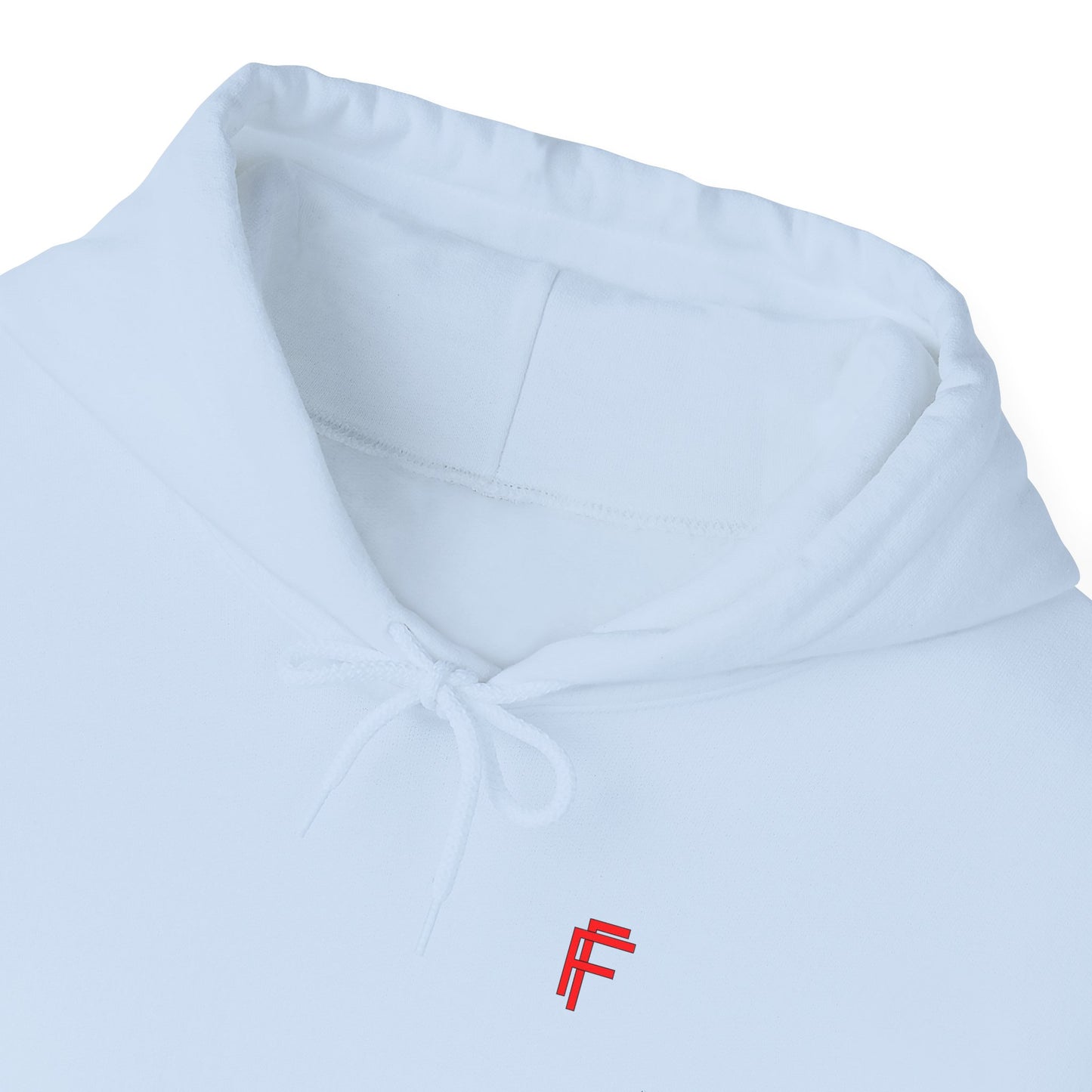Frenzy Graphic Hoodie with Red Accent - Cosy Unisex Heavy Blend Apparel. - Fitness Frenzy