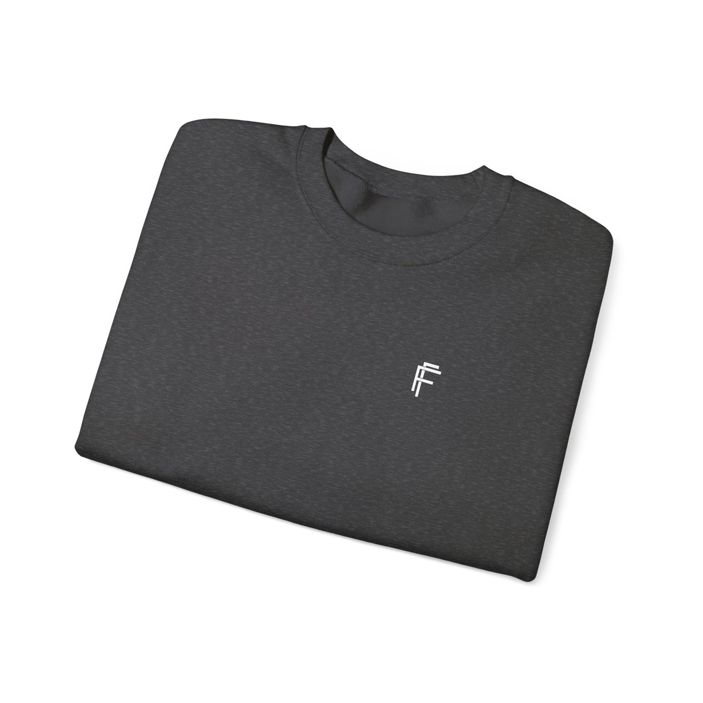 Frenzy Unisex Heavy Blend™ Crewneck Sweatshirt with White Logo. - Fitness Frenzy