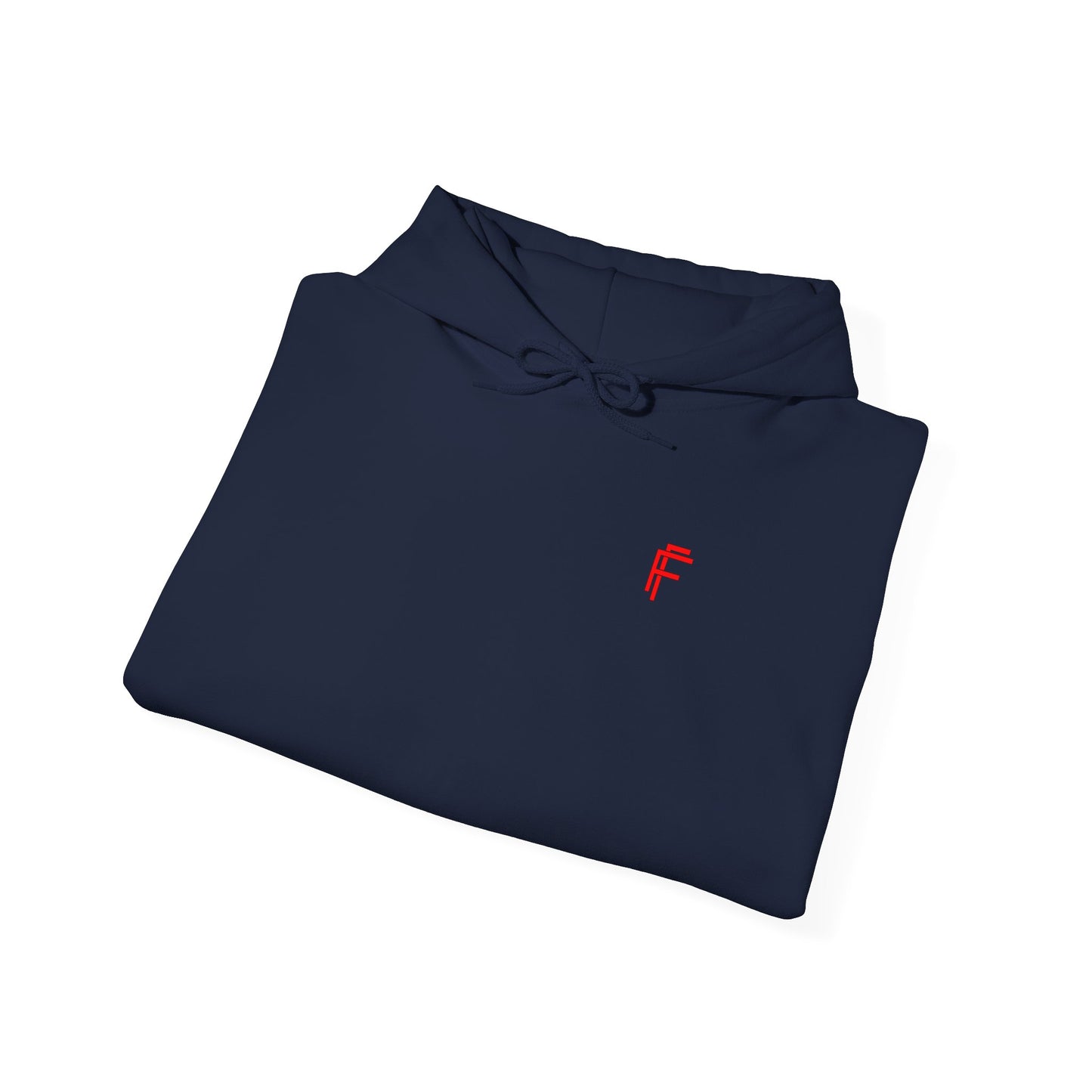 Frenzy Unisex Heavy Blend™ Hooded Sweatshirt with Red logo - Trendy & Cozy. - Fitness Frenzy