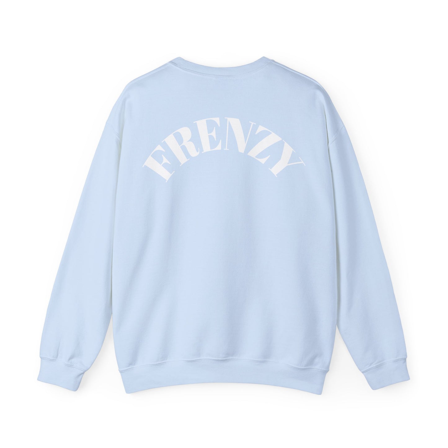 Frenzy Unisex Heavy Blend™ Crewneck Sweatshirt with White Logo. - Fitness Frenzy