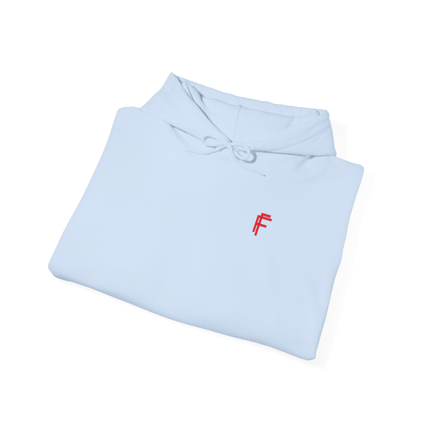 Frenzy Unisex Heavy Blend™ Hooded Sweatshirt with Red logo - Trendy & Cozy. - Fitness Frenzy
