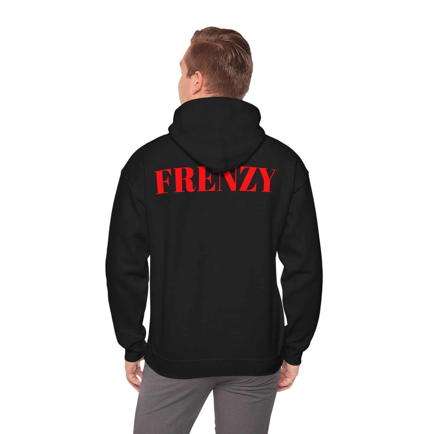 Frenzy Unisex Hoodie - Stylish Heavy Blend Sweatshirt with 'F' Design. - Fitness Frenzy