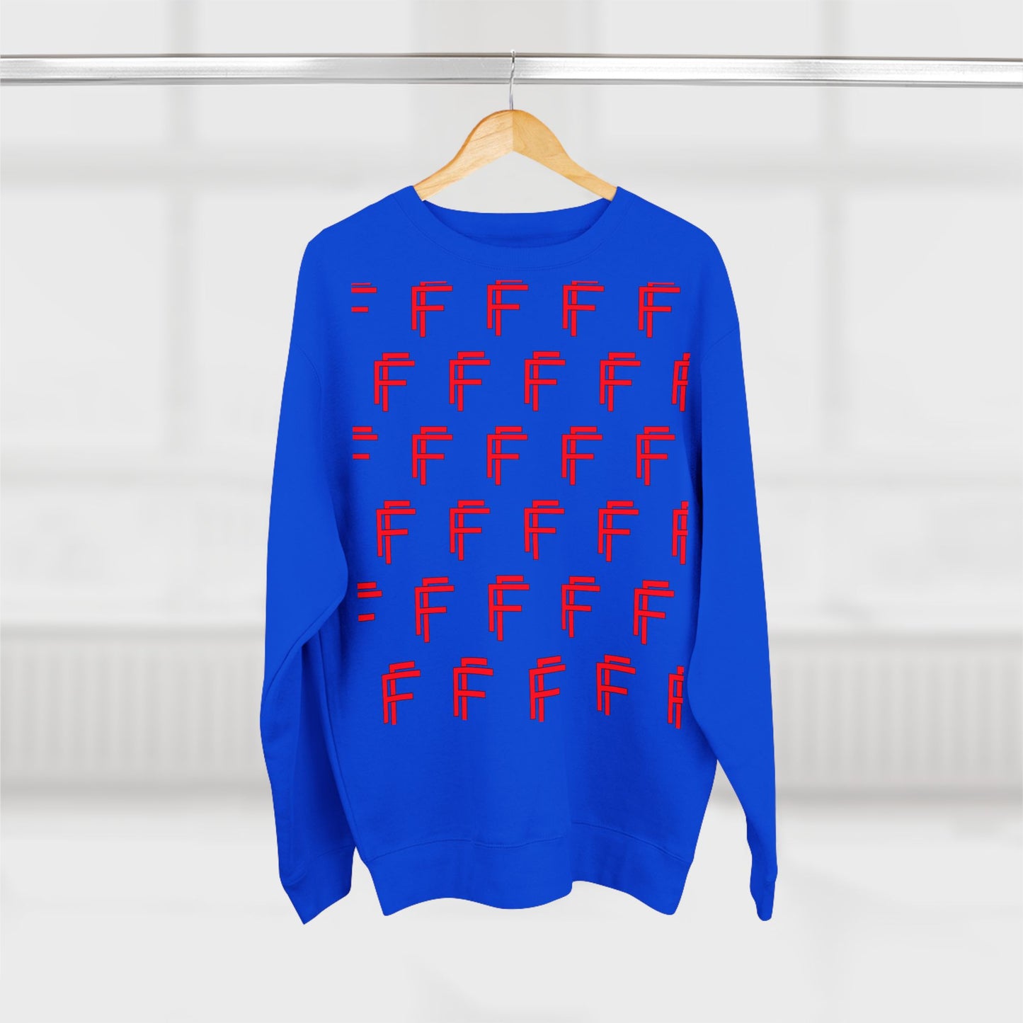 Frenzy - Unisex Crew neck Sweatshirt with Bold Red Design. - Fitness Frenzy