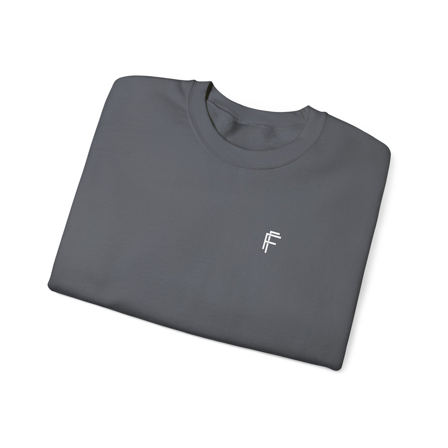 Frenzy Unisex Heavy Blend™ Crewneck Sweatshirt with White Logo. - Fitness Frenzy