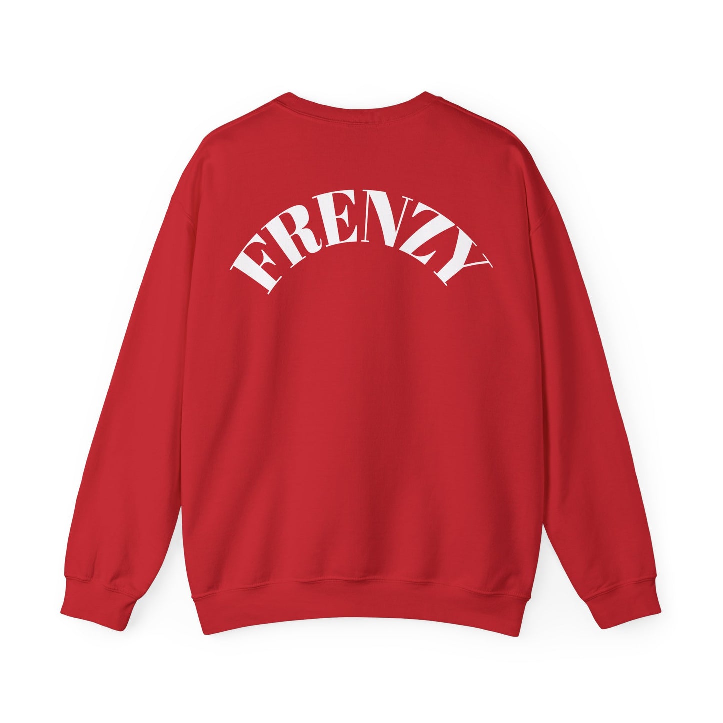 Frenzy Unisex Heavy Blend™ Crewneck Sweatshirt with White Logo. - Fitness Frenzy