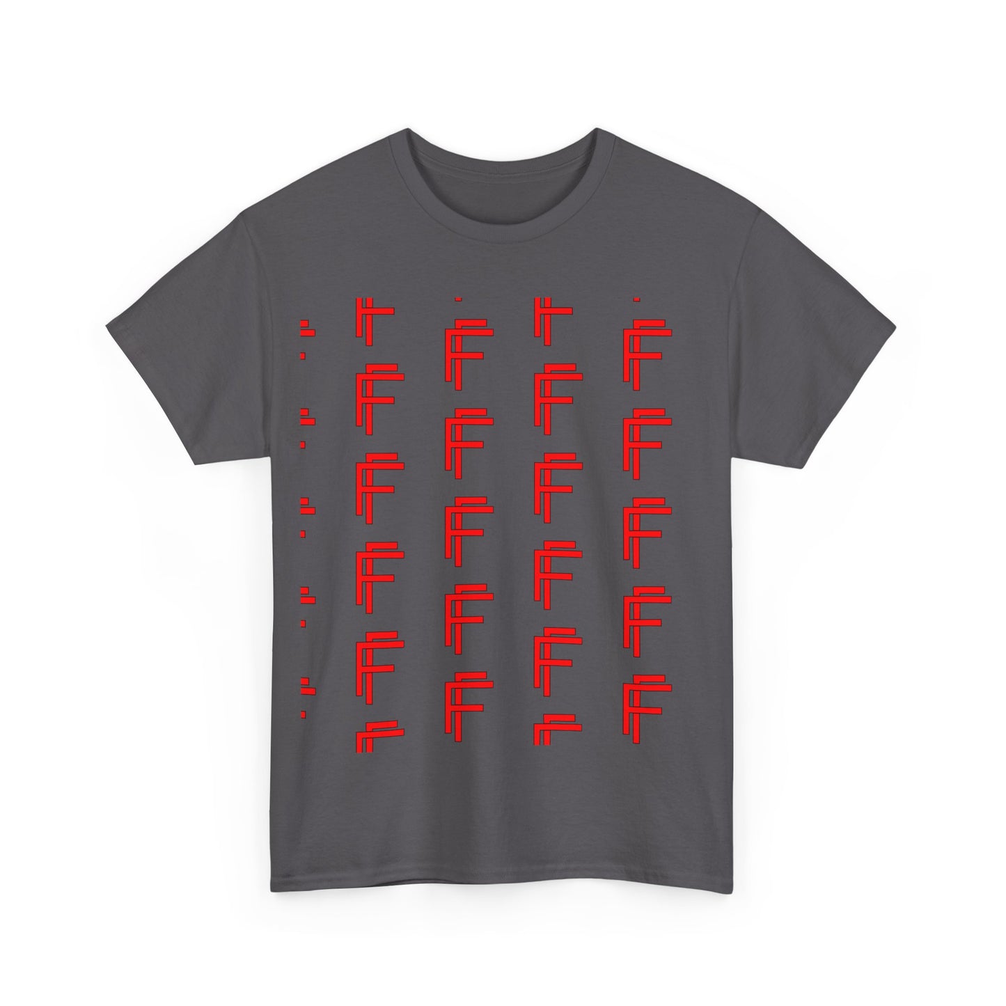 Frenzy Graphic Unisex Heavy Cotton Tee with Bold Red Design. - Fitness Frenzy