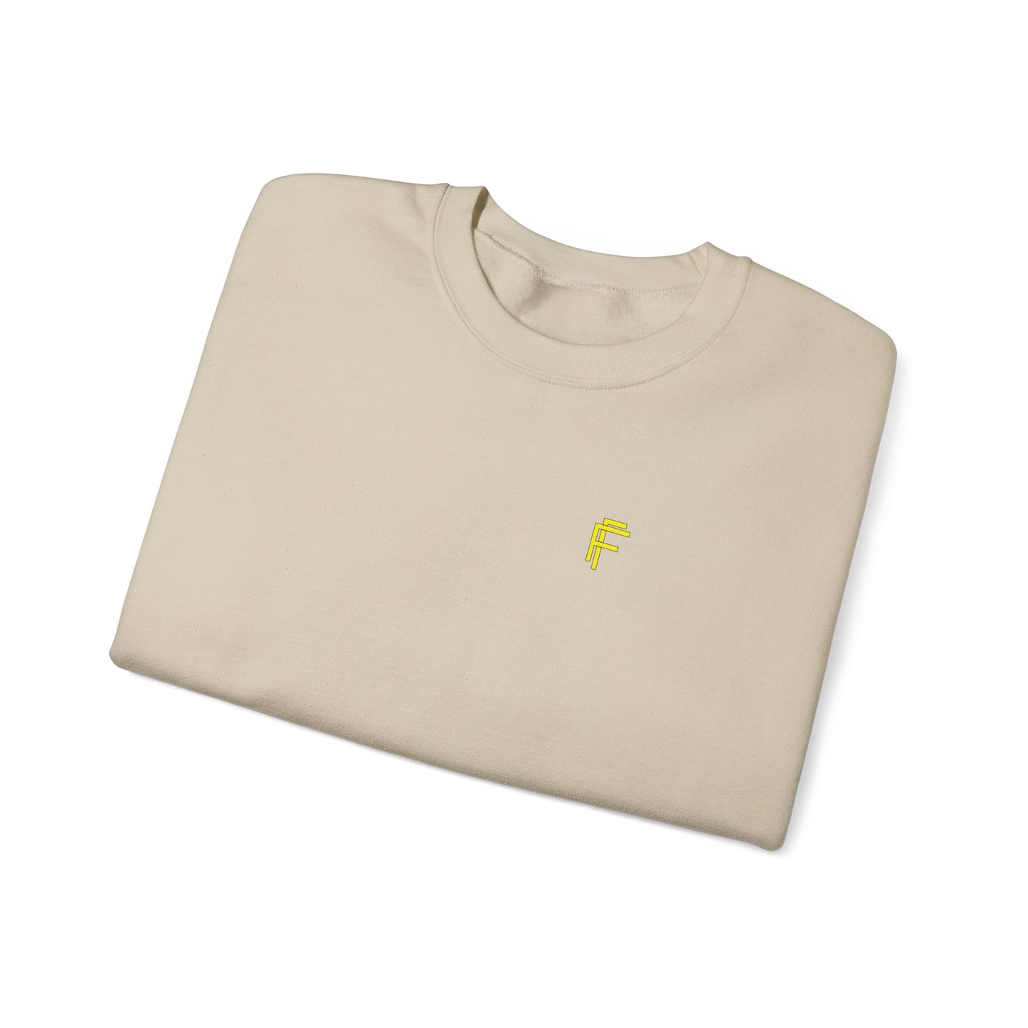 Frenzy - Unisex Crewneck Sweatshirt with Yellow Logo. - Fitness Frenzy