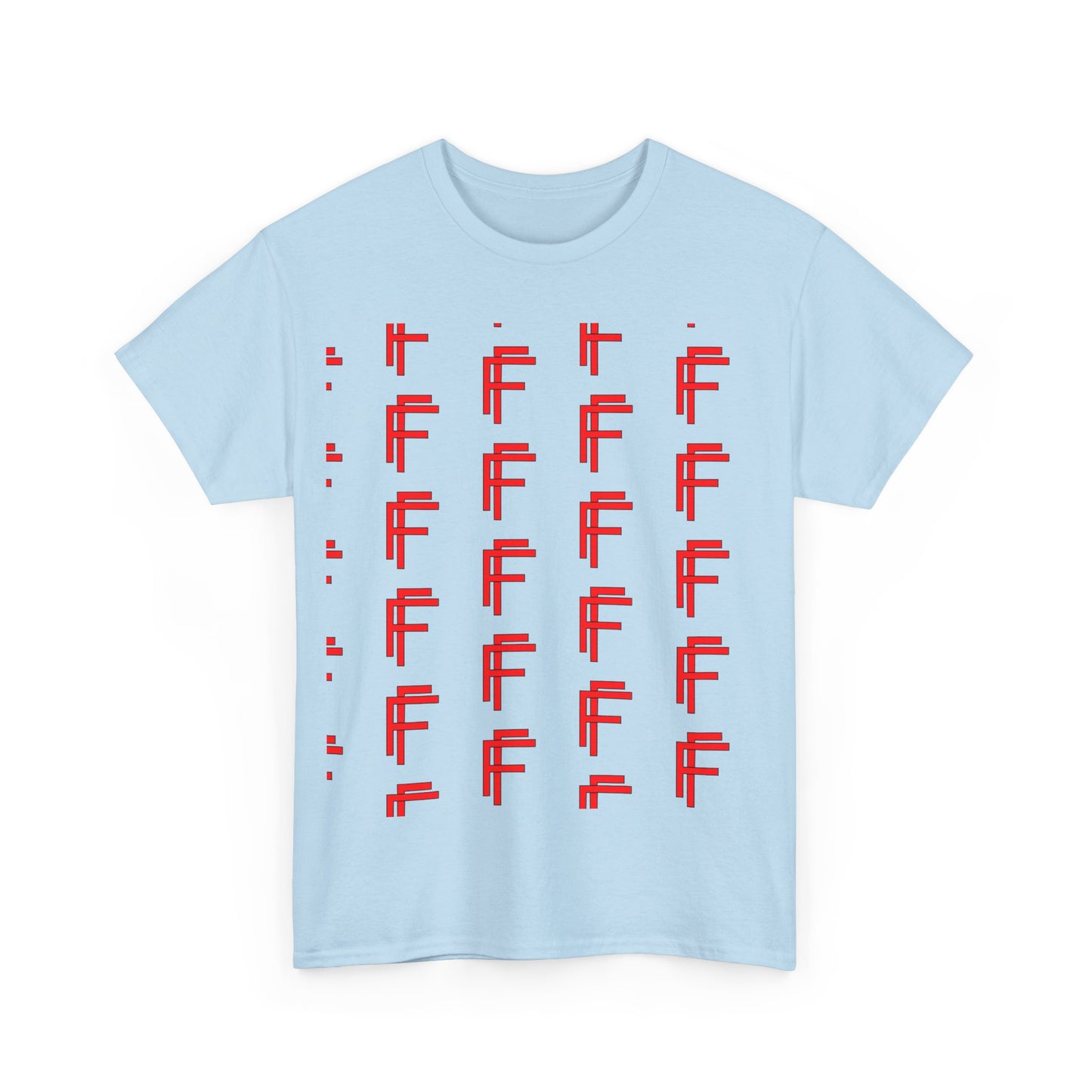 Frenzy Graphic Unisex Heavy Cotton Tee with Bold Red Design. - Fitness Frenzy
