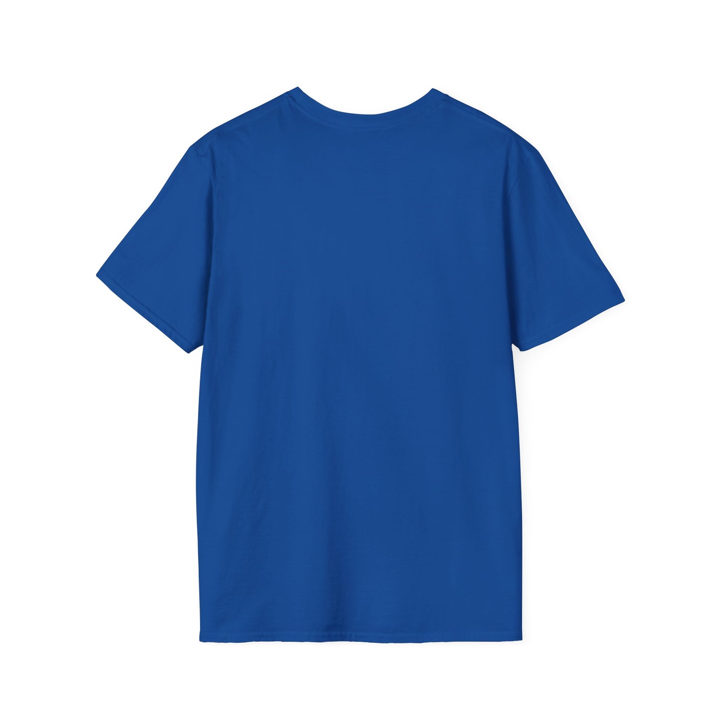 Minimalist Unisex Softstyle T-Shirt - Yellow Logo. - Fitness Frenzy