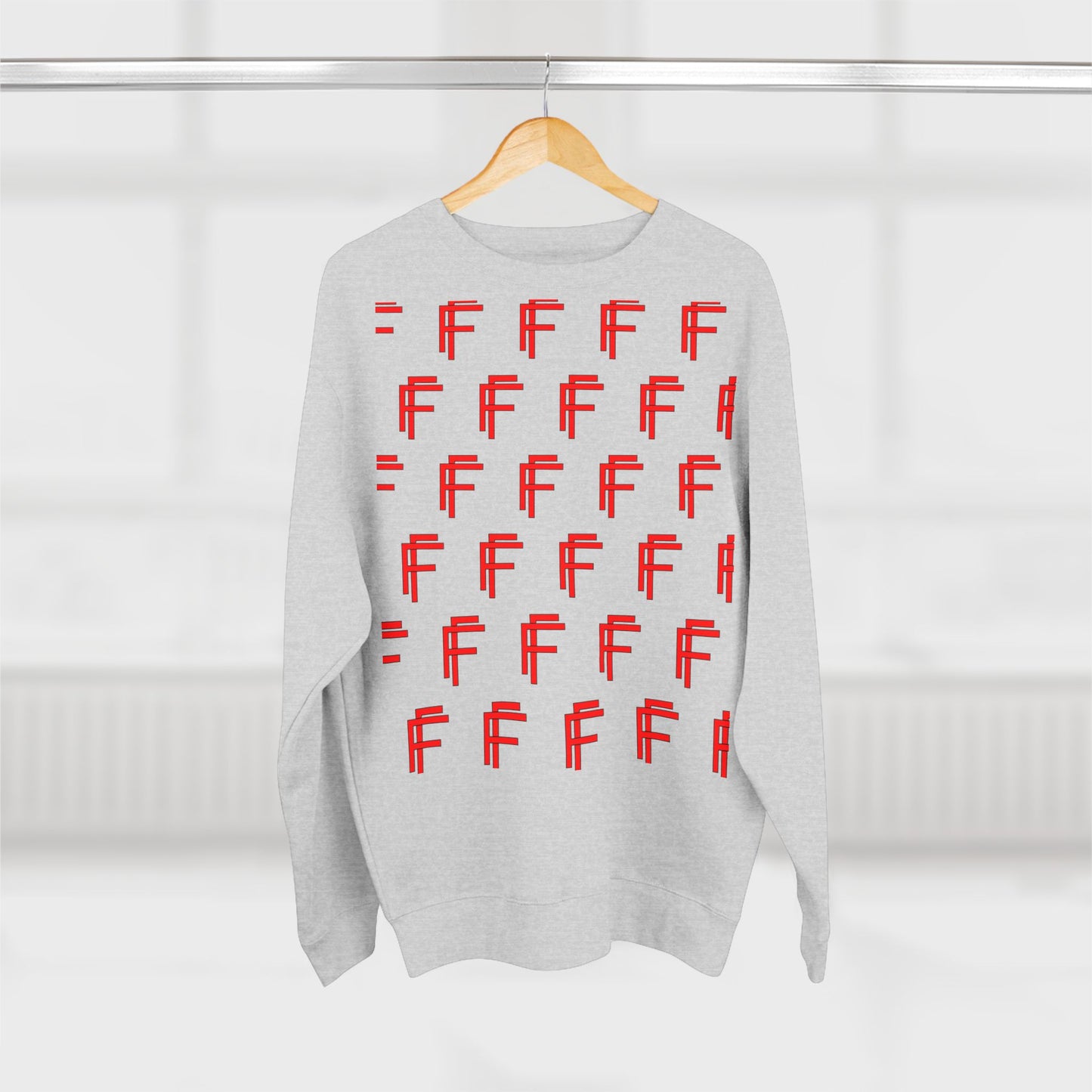 Frenzy - Unisex Crew neck Sweatshirt with Bold Red Design. - Fitness Frenzy