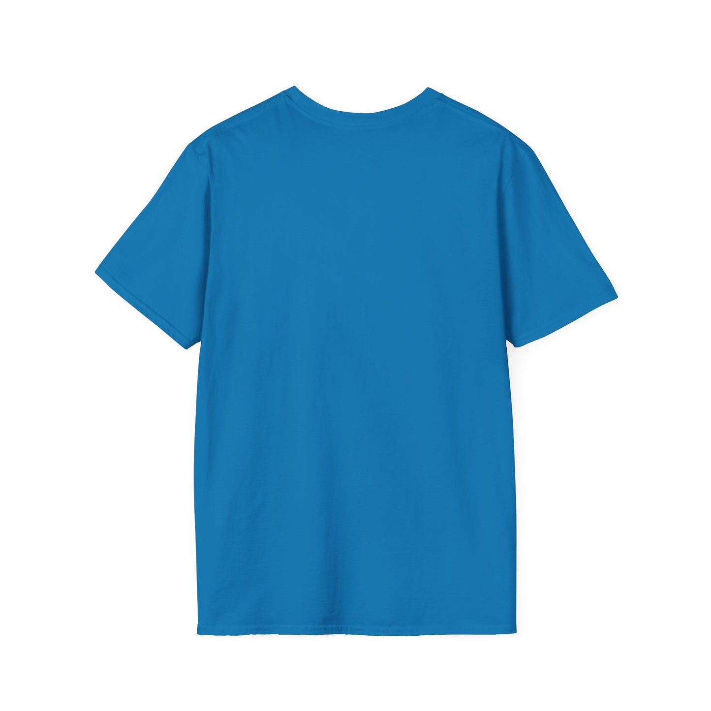 Minimalist Unisex Softstyle T-Shirt - Yellow Logo. - Fitness Frenzy