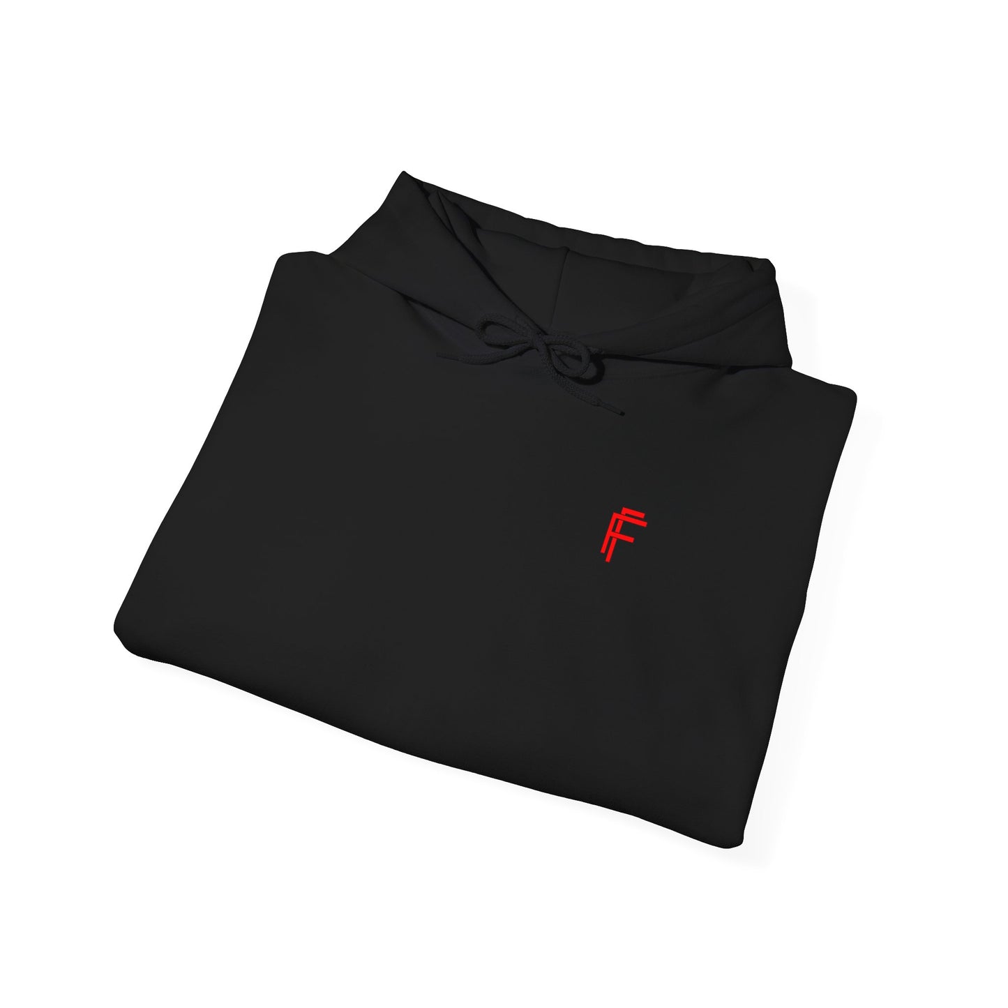 Frenzy Graphic Hoodie with Red Accent - Cosy Unisex Heavy Blend Apparel. - Fitness Frenzy