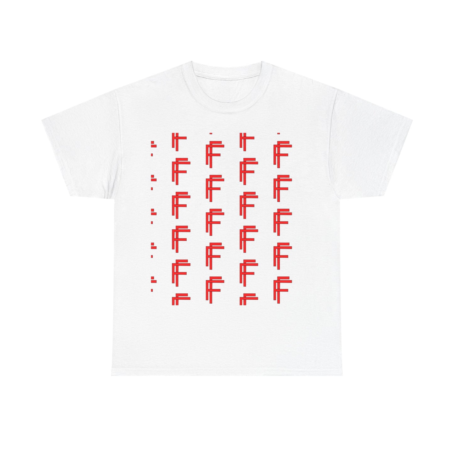 Frenzy Graphic Unisex Heavy Cotton Tee with Bold Red Design. - Fitness Frenzy