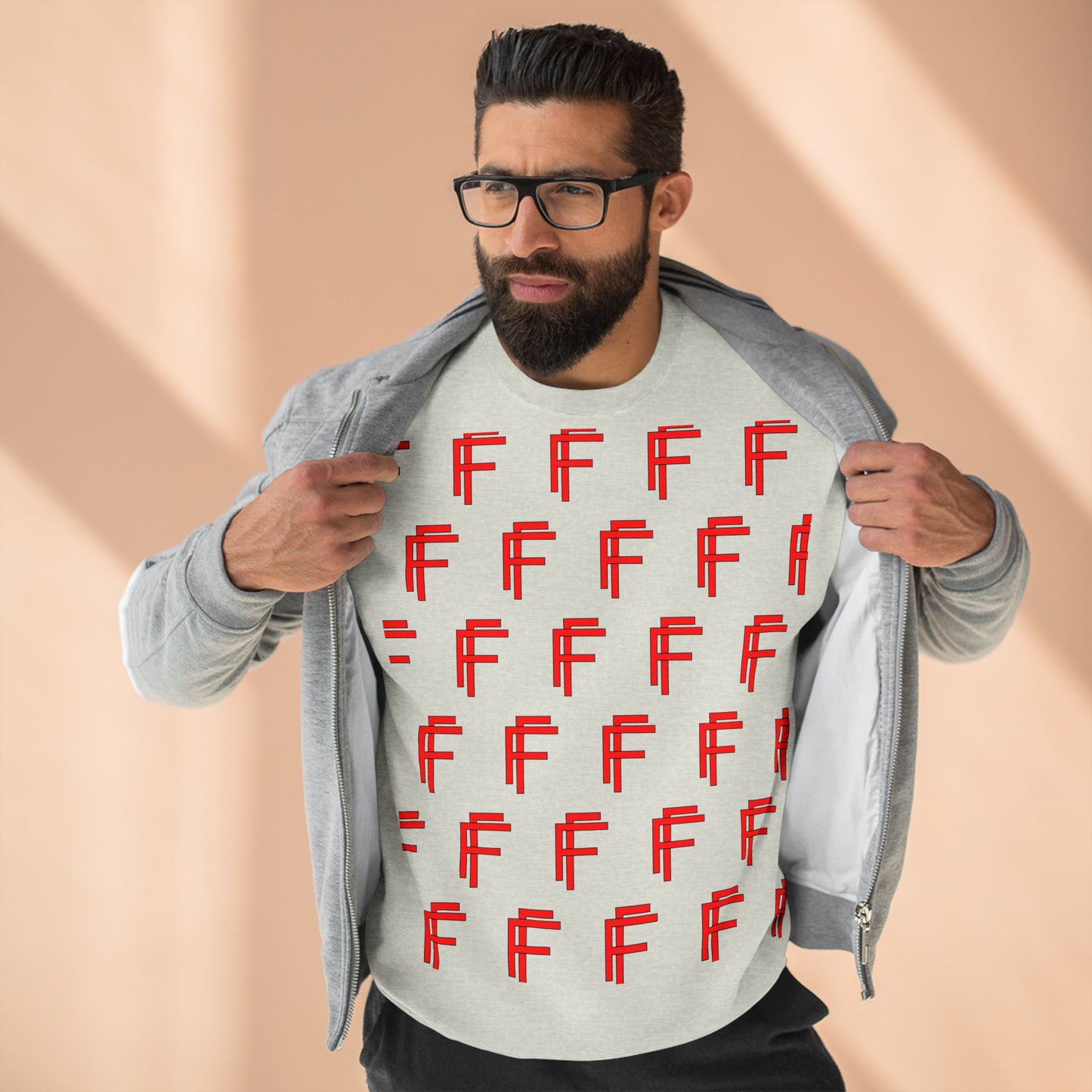 Frenzy - Unisex Crew neck Sweatshirt with Bold Red Design. - Fitness Frenzy