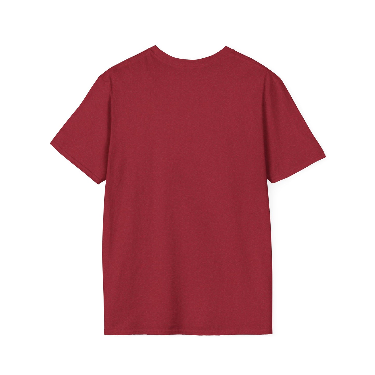 Minimalist Unisex Softstyle T-Shirt - Yellow Logo. - Fitness Frenzy