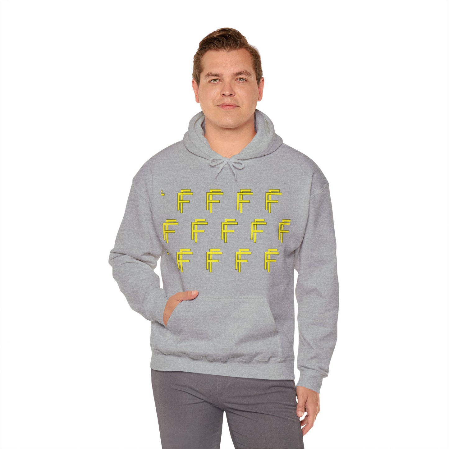 Frenzy 'F' Crazy Unisex Heavy Blend™ Hooded Sweatshirt. - Fitness Frenzy