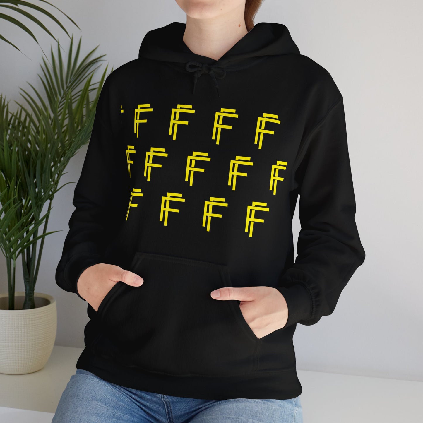 Frenzy 'F' Crazy Unisex Heavy Blend™ Hooded Sweatshirt. - Fitness Frenzy