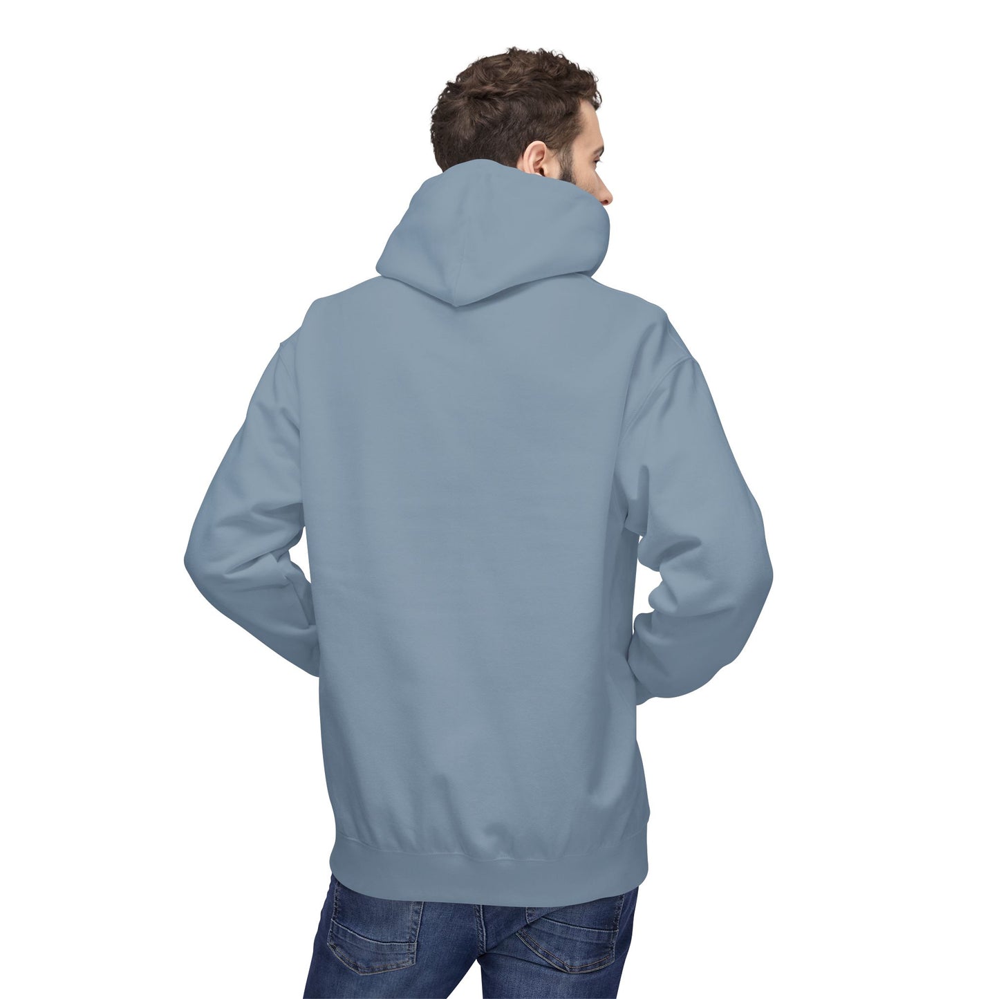 Fitness Frenzy Unisex Fleece Hoodie with Black Logo - Softstyle Comfort for Everyone. - Fitness Frenzy