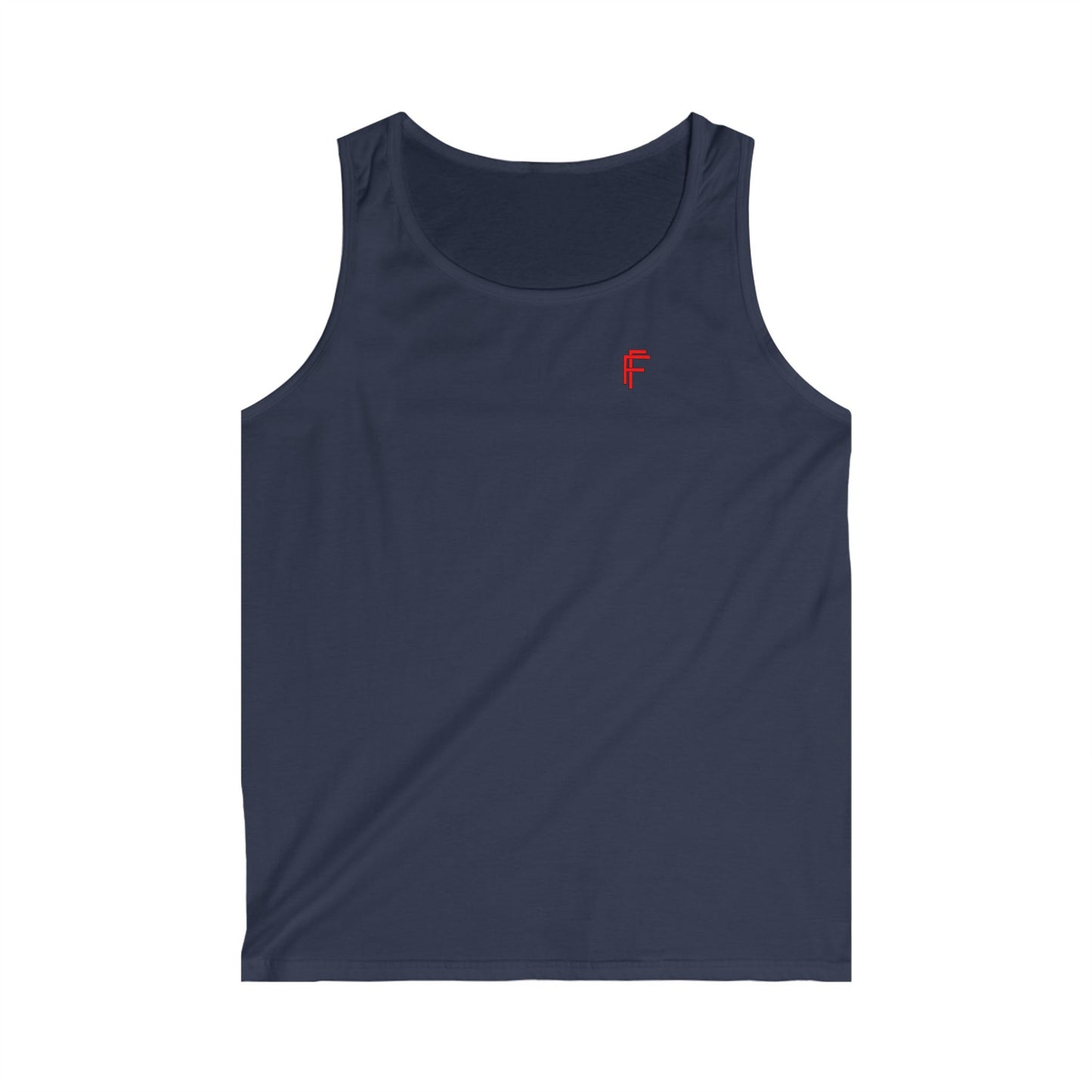 Frenzy - Men's Softstyle Tank Top with Red Logo. - Fitness Frenzy