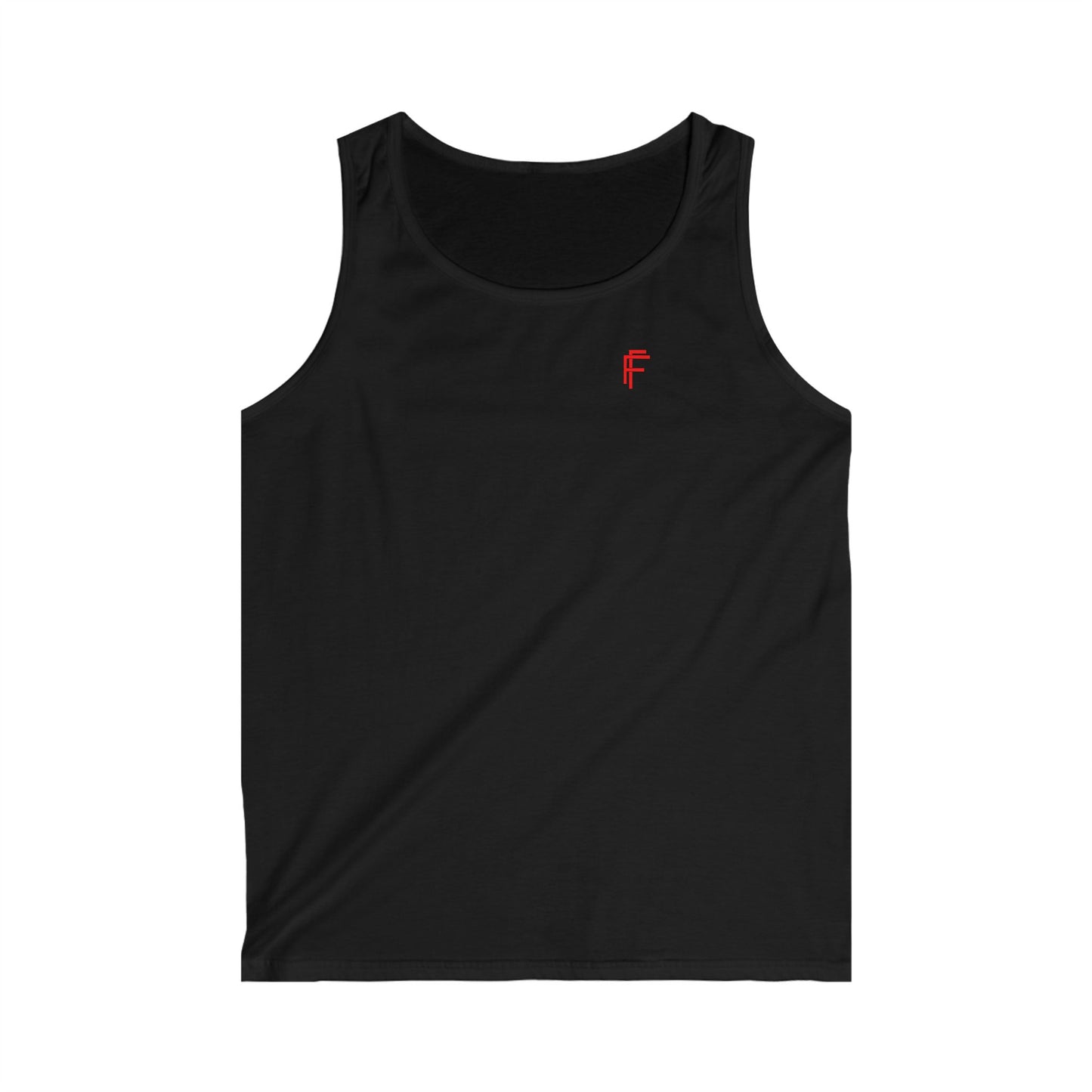 Frenzy - Men's Softstyle Tank Top with Red Logo. - Fitness Frenzy