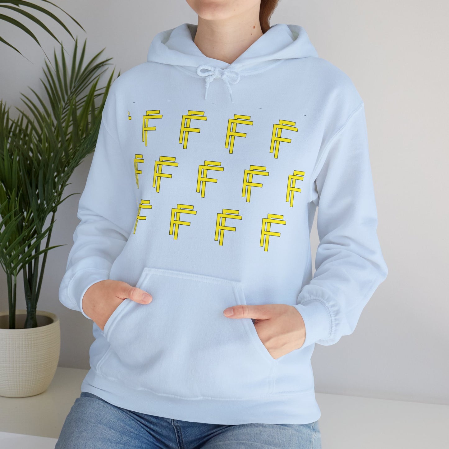 Frenzy 'F' Crazy Unisex Heavy Blend™ Hooded Sweatshirt. - Fitness Frenzy