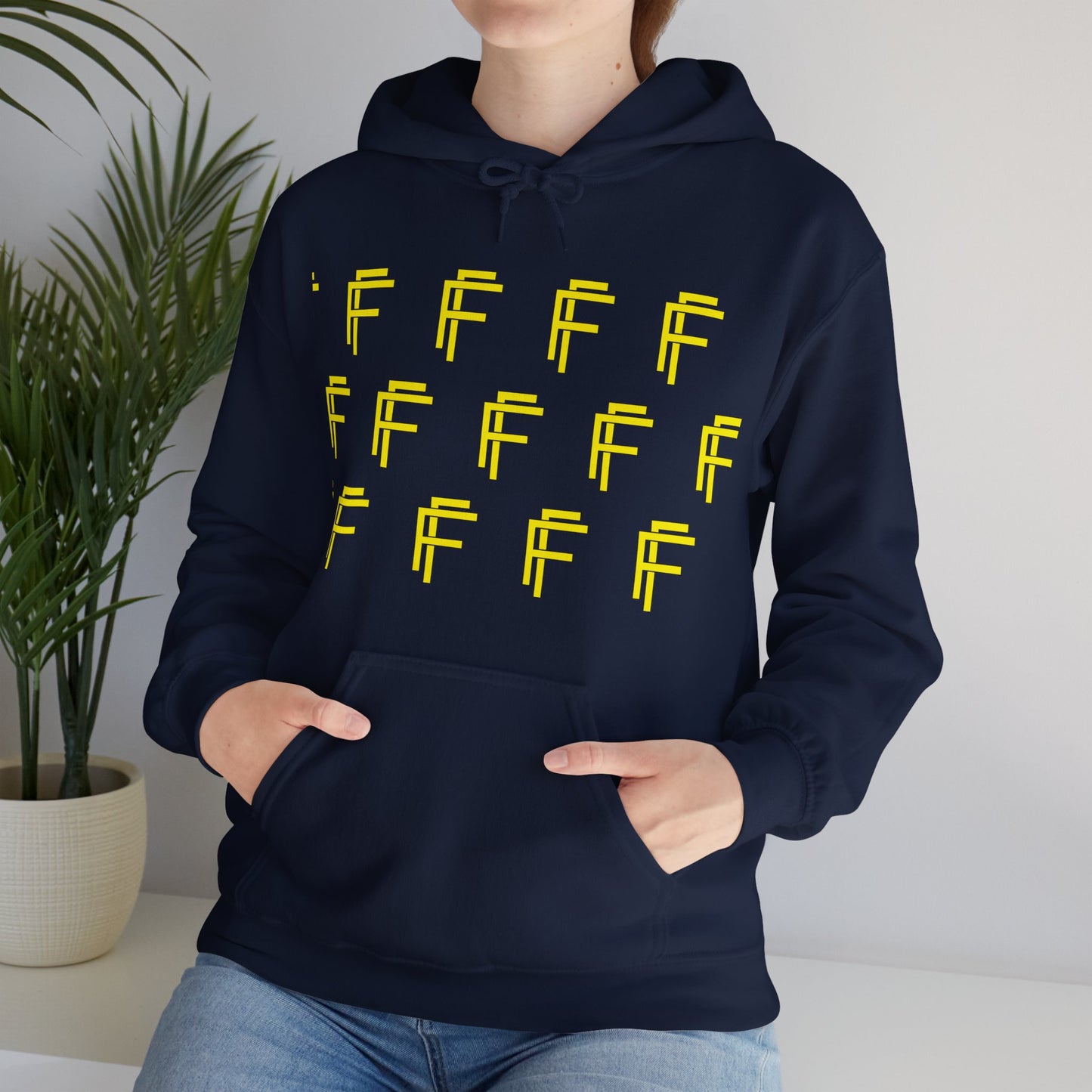Frenzy 'F' Crazy Unisex Heavy Blend™ Hooded Sweatshirt. - Fitness Frenzy