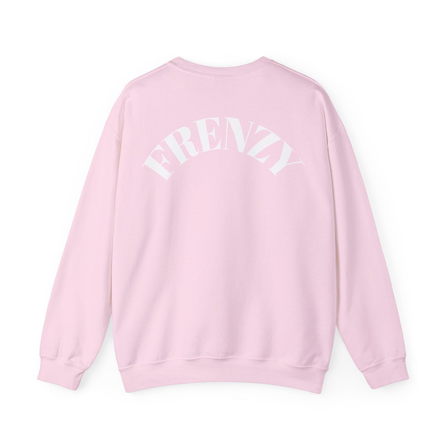 Frenzy Unisex Heavy Blend™ Crewneck Sweatshirt with White Logo. - Fitness Frenzy