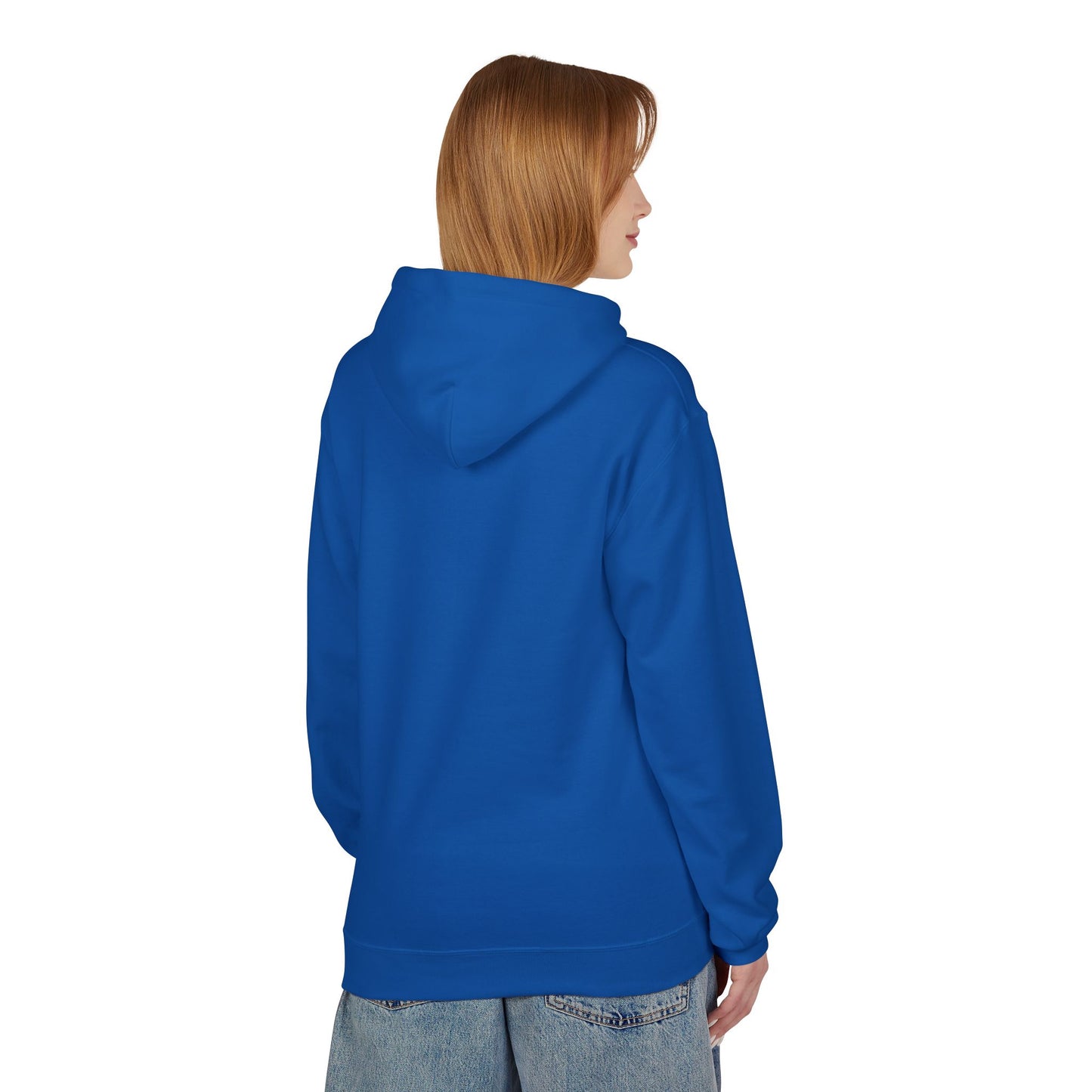 Fitness Frenzy Unisex Fleece Hoodie with Black Logo - Softstyle Comfort for Everyone. - Fitness Frenzy