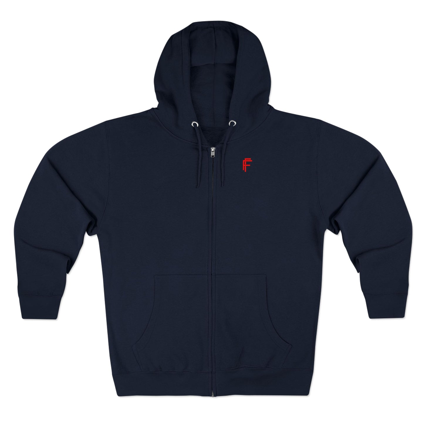 Frenzy - Unisex Zip Hoodie with Red Logo - Fresh Style Grey Zip-Up with Red Graphics. - Fitness Frenzy