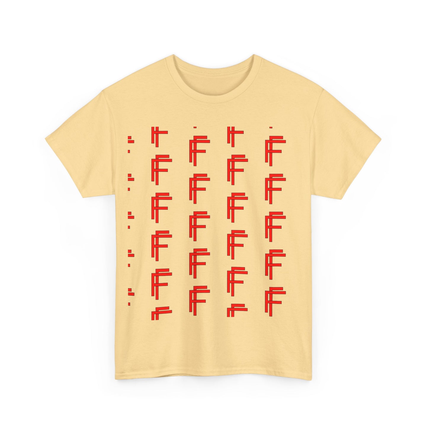 Frenzy Graphic Unisex Heavy Cotton Tee with Bold Red Design. - Fitness Frenzy