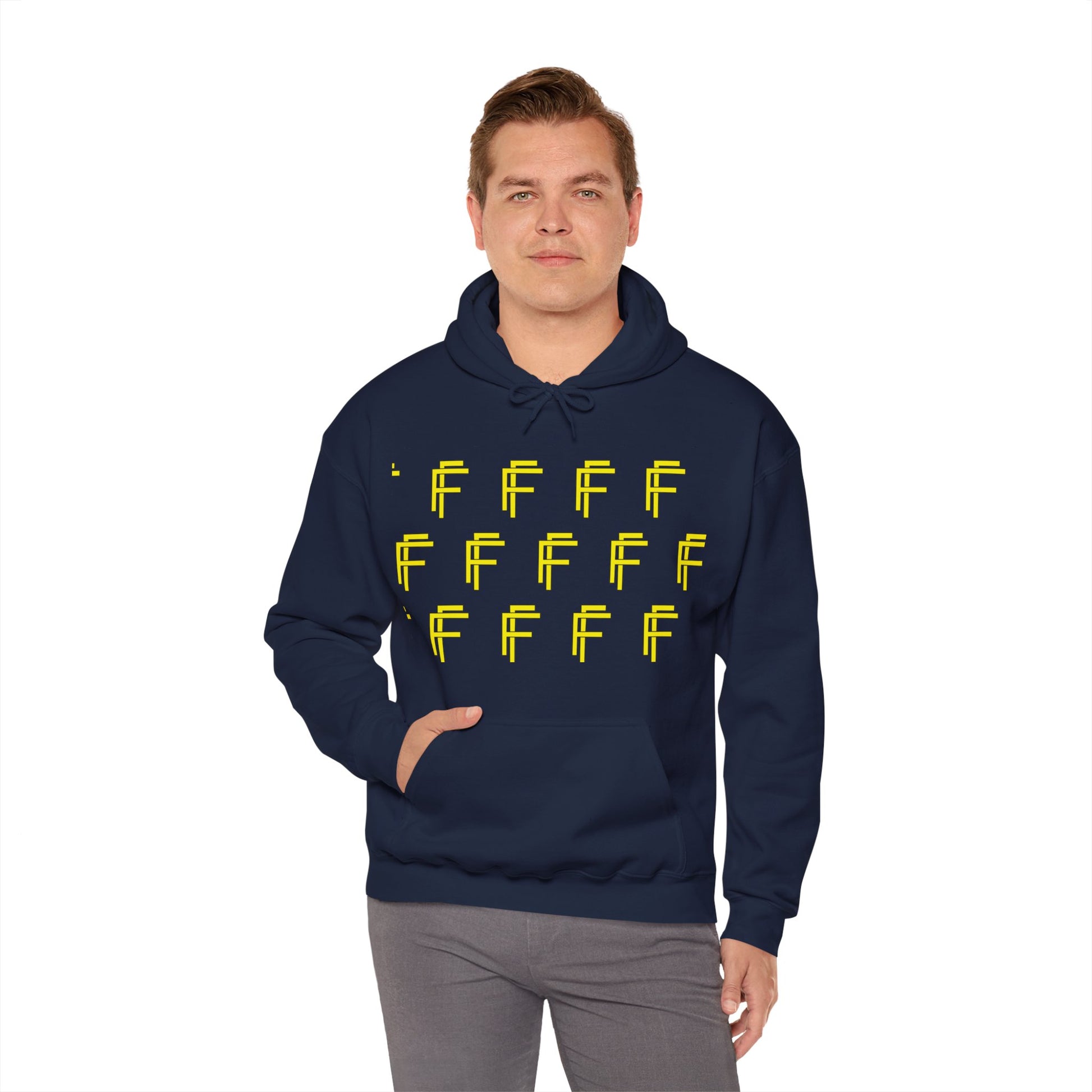 Frenzy 'F' Crazy Unisex Heavy Blend™ Hooded Sweatshirt. - Fitness Frenzy