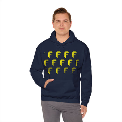 Frenzy 'F' Crazy Unisex Heavy Blend™ Hooded Sweatshirt. - Fitness Frenzy