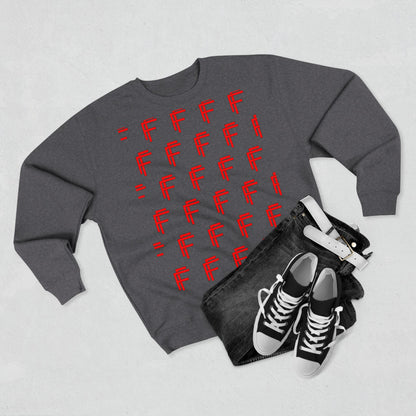 Frenzy - Unisex Crew neck Sweatshirt with Bold Red Design. - Fitness Frenzy