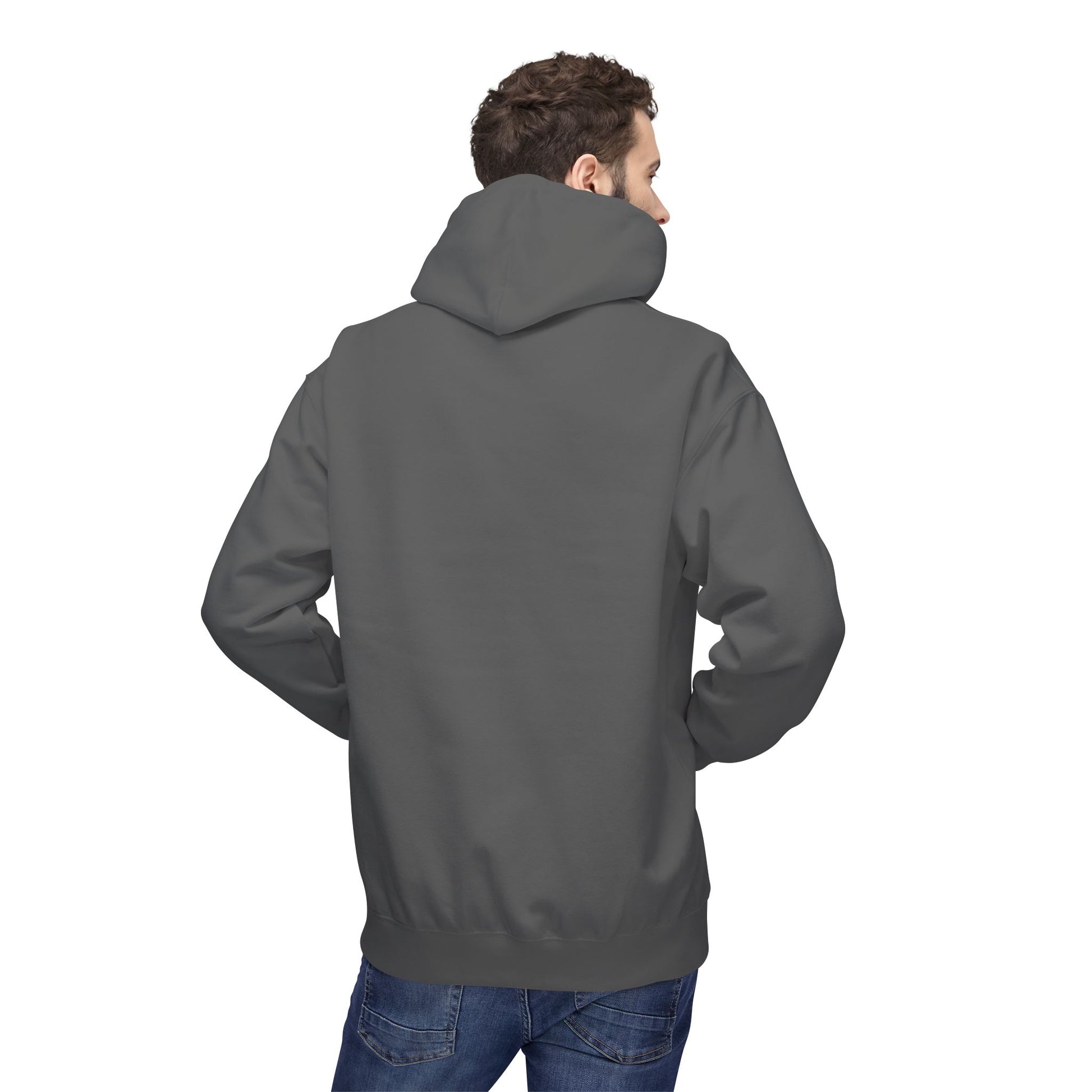 Fitness Frenzy Unisex Fleece Hoodie with Black Logo - Softstyle Comfort for Everyone. - Fitness Frenzy