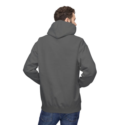 Fitness Frenzy Unisex Fleece Hoodie with Black Logo - Softstyle Comfort for Everyone. - Fitness Frenzy
