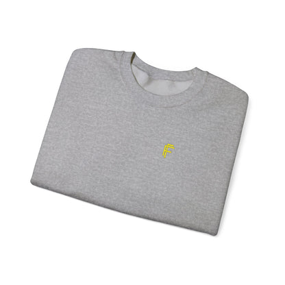 Frenzy - Unisex Crewneck Sweatshirt with Yellow Logo. - Fitness Frenzy