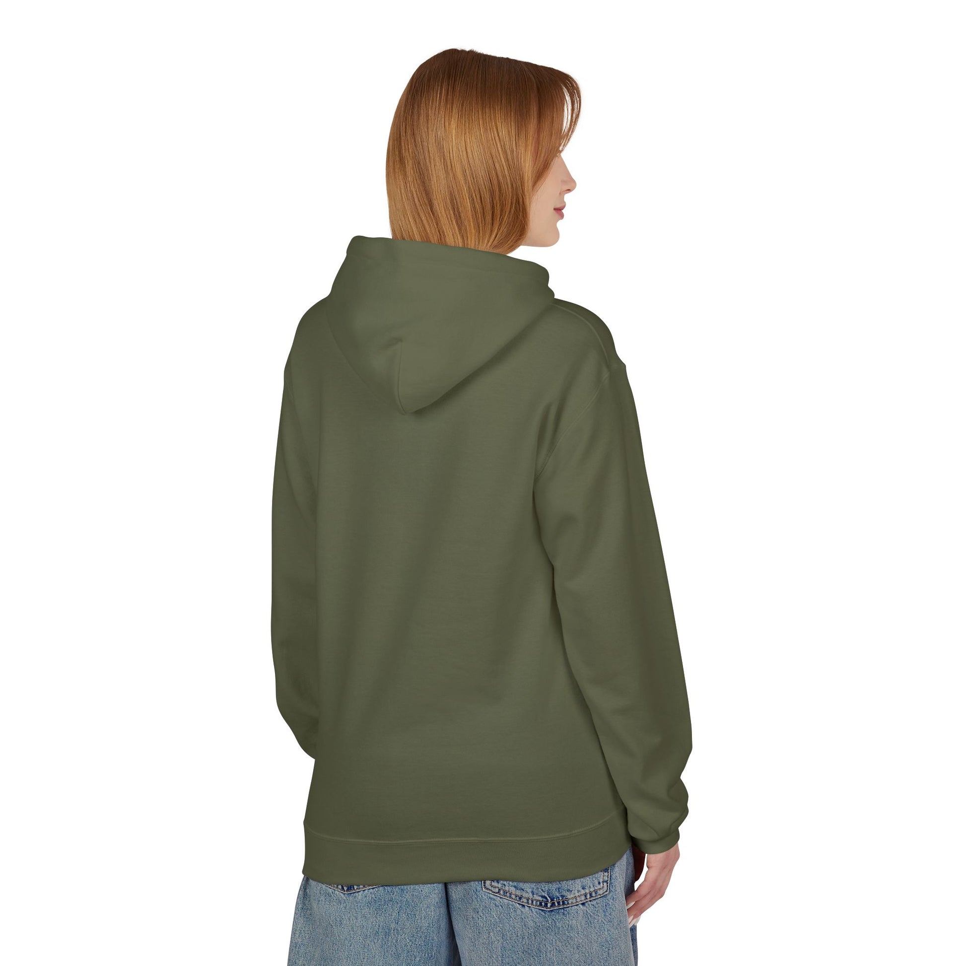 Fitness Frenzy Unisex Fleece Hoodie with Black Logo - Softstyle Comfort for Everyone. - Fitness Frenzy