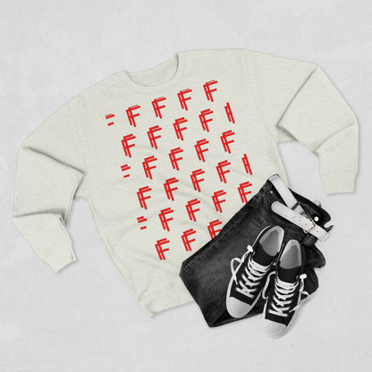 Frenzy - Unisex Crew neck Sweatshirt with Bold Red Design. - Fitness Frenzy