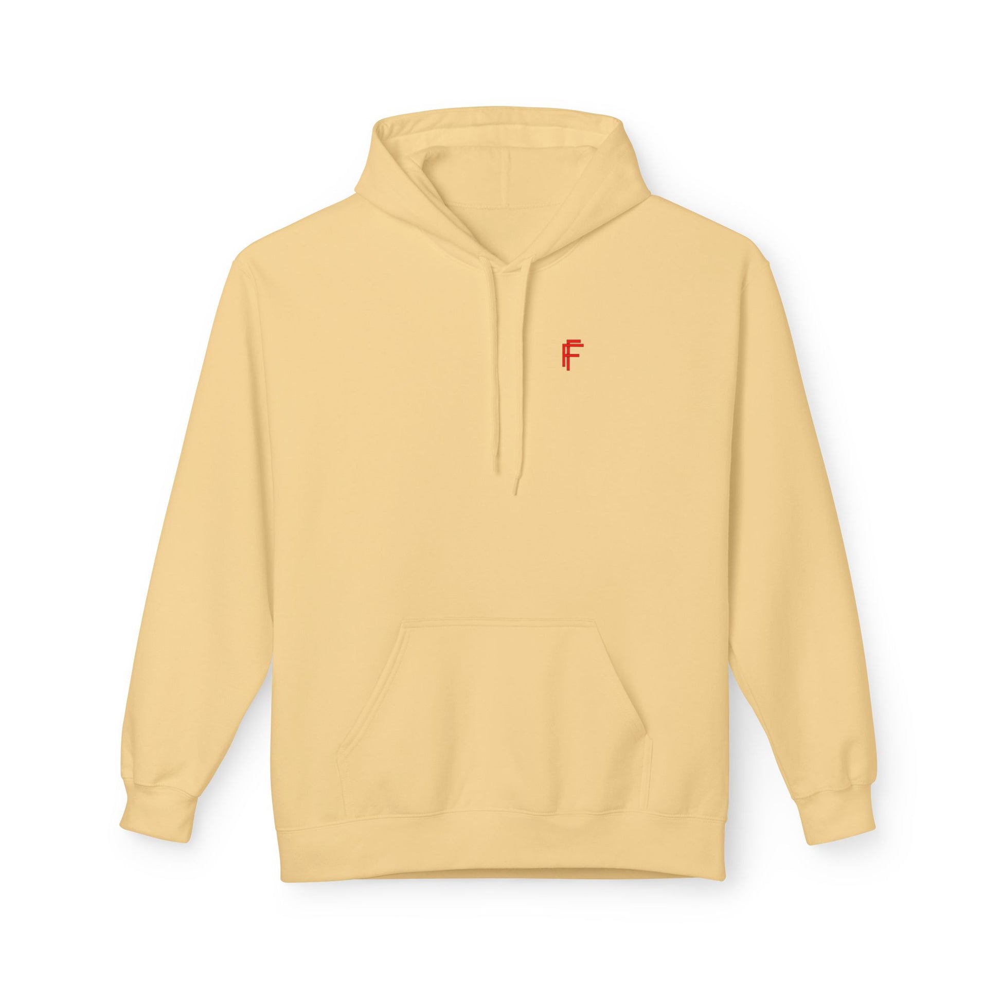 Fitness Frenzy Unisex Midweight Softstyle Hoodie with Red Logo - Trendy 'FRENZY' Design for Comfort and Style. - Fitness Frenzy