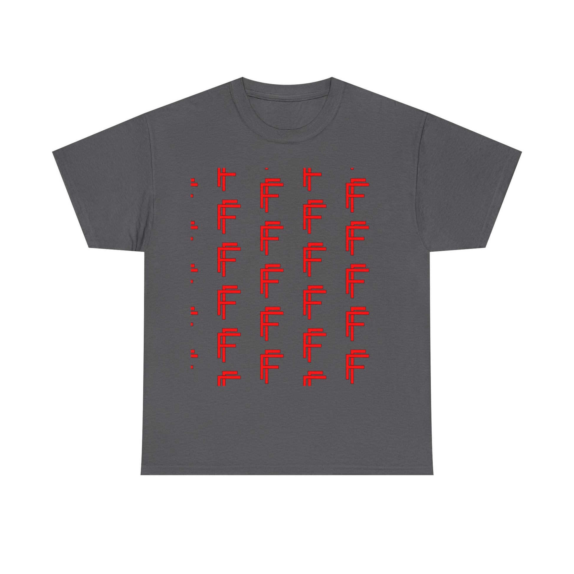 Frenzy Graphic Unisex Heavy Cotton Tee with Bold Red Design. - Fitness Frenzy