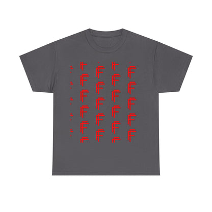 Frenzy Graphic Unisex Heavy Cotton Tee with Bold Red Design. - Fitness Frenzy