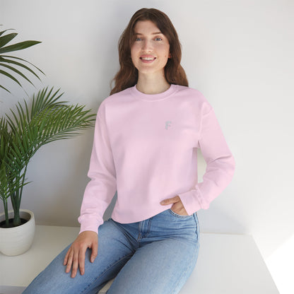 Frenzy Unisex Heavy Blend™ Crewneck Sweatshirt with White Logo. - Fitness Frenzy